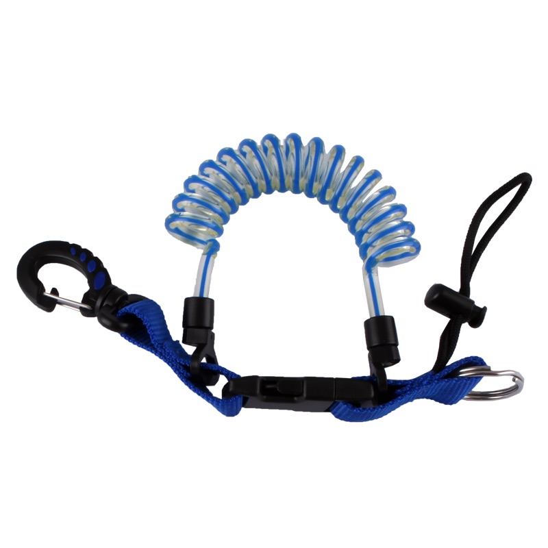 COILED LANYARD BLUE - Click Image to Close